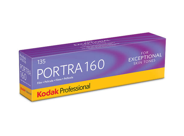 Kodak Portra 160 135-36 5-pakning Fargefilm, 160 ASA, 5 ruller
